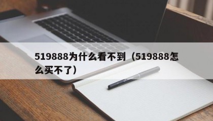 519888为什么看不到（519888怎么买不了）